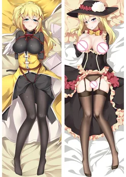 

KonoSuba God's Blessing on This Wonderful World pillow Covers Sexy Pillow Case Darkness Peach skin 2 Way Hugging Body pillowcase