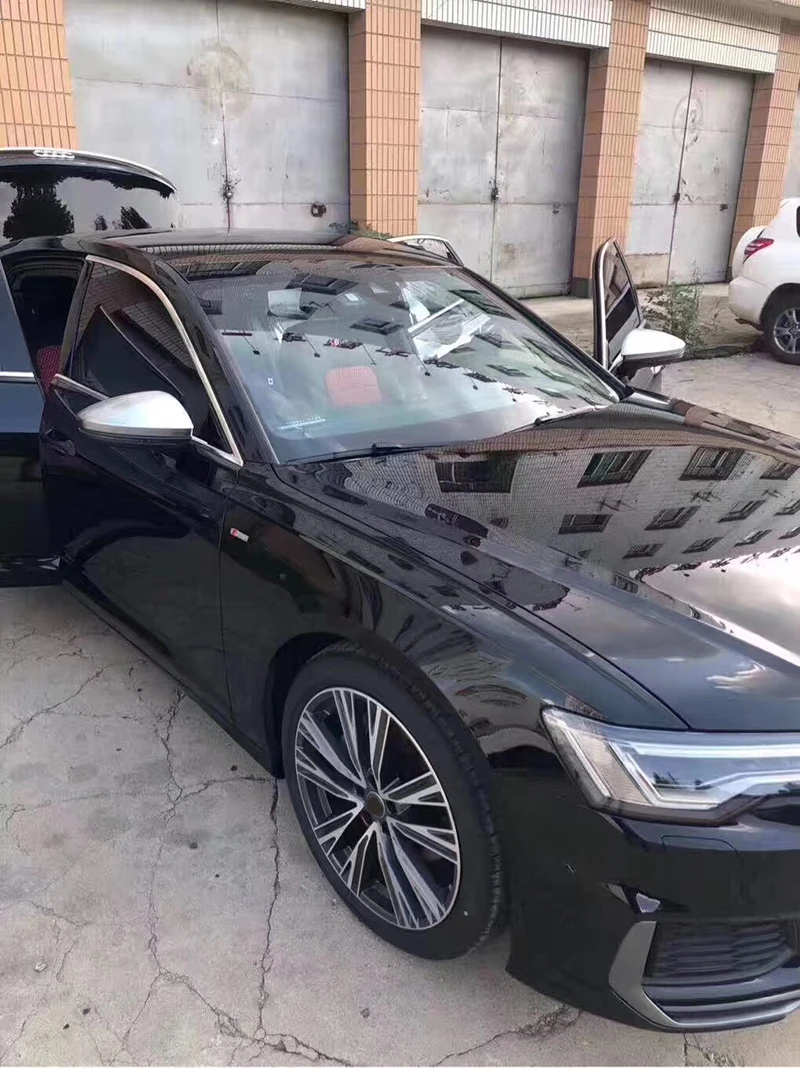Матовый серебристый чехол LHD для зеркала заднего вида Сменный Чехол Audi A6 C8 4K A7 4K8 A8