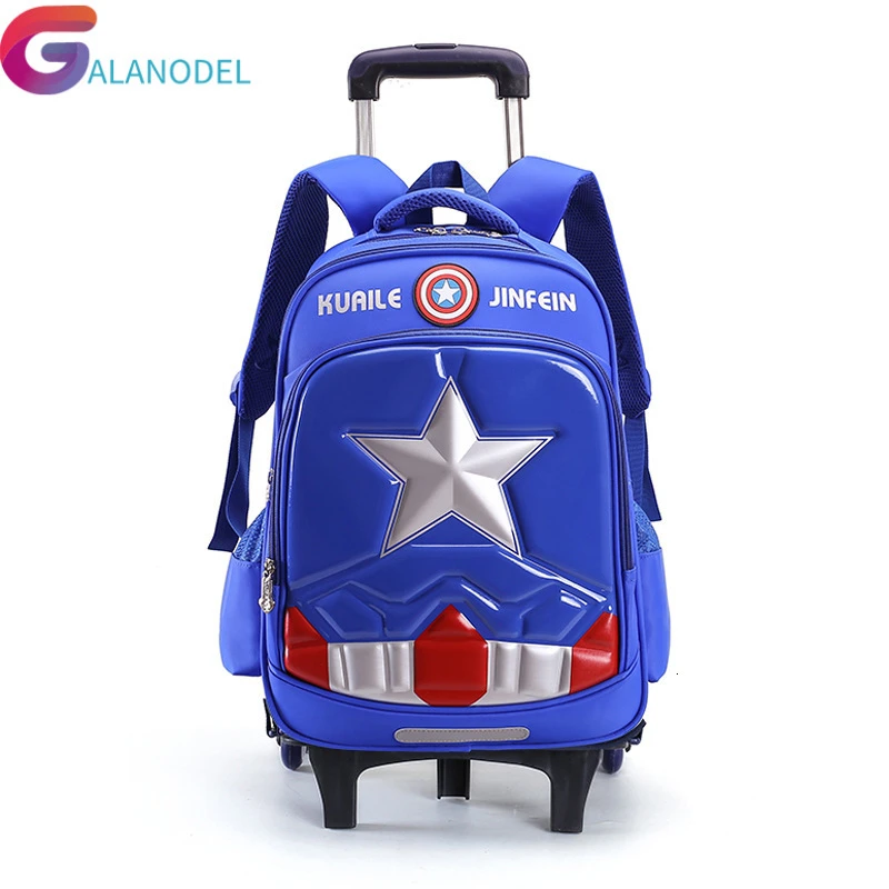 Carrito calidad Triple ruedas bolsa de escuela para niños mochila desmontable moda alta niños carrito de escuela|Mochilas escolares| AliExpress