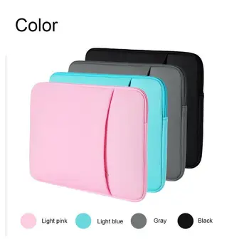 

Pure Color Laptop Bag Waterproof and Dustproof Double For 11/13/15 Inch Suitable Zipper Protective Laptop Case Laptop Y6A0