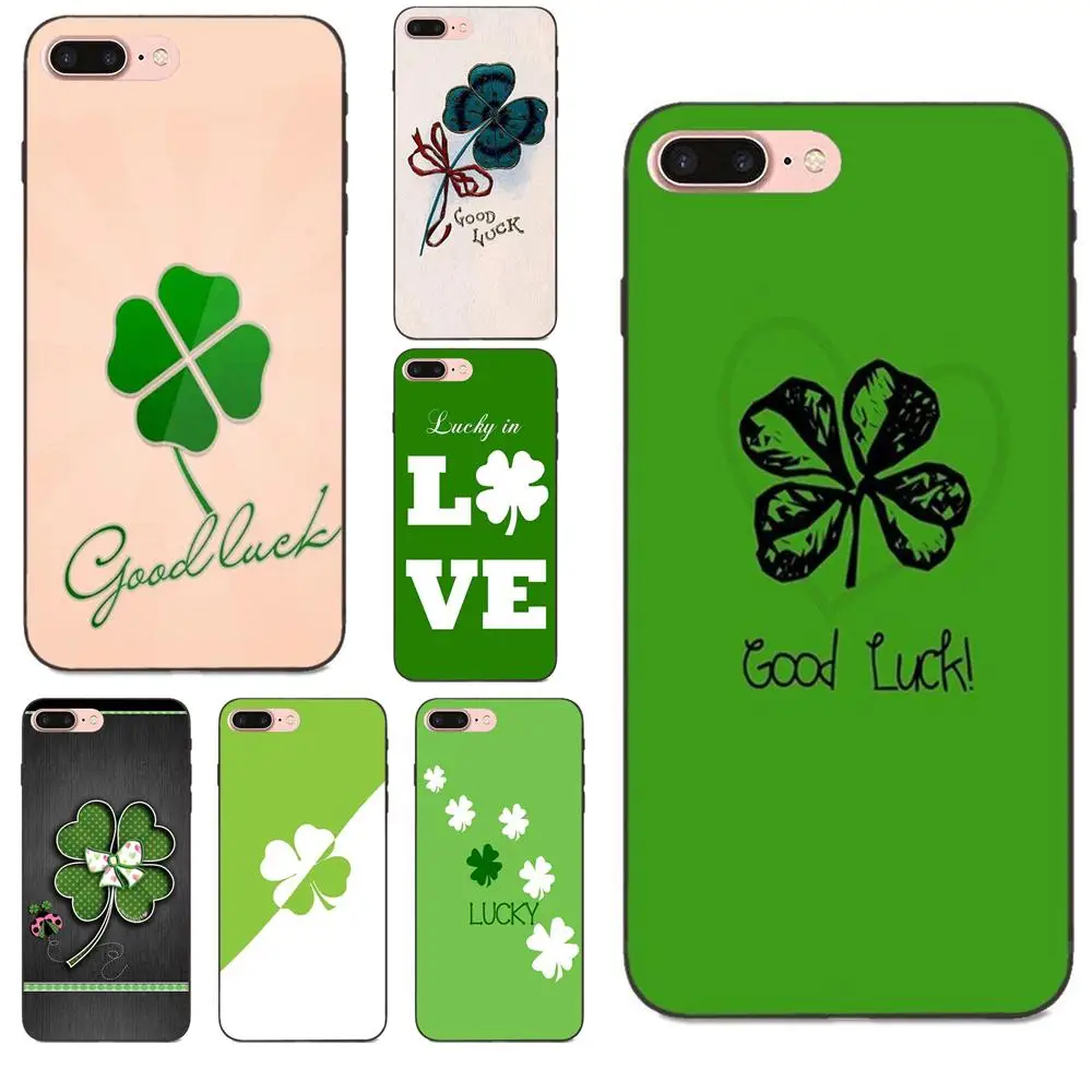 Lucky Four Leaf Clover для Galaxy C5 C7 J1 J2 J3 J330 J5 J6 J7 J730 2017 Ace Core Duo Max Mini Plus Prime Pro TPU Чехлы сотовых