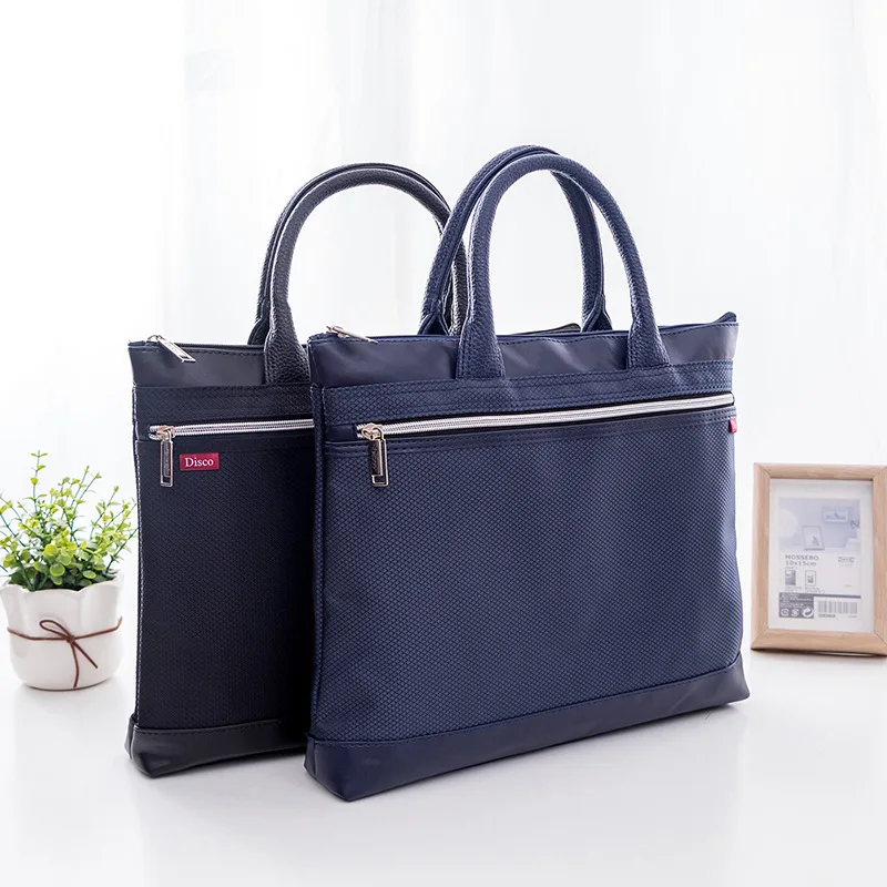 

Oxford Cloth File Bag Carrying Briefcase Men And Women Business Office File Bag Briefbag Multilayer Large Capacity Waterproof