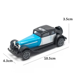 Vintage Diecast Alloy Classic Car Replica - Pull Back Miniature Gift (B)