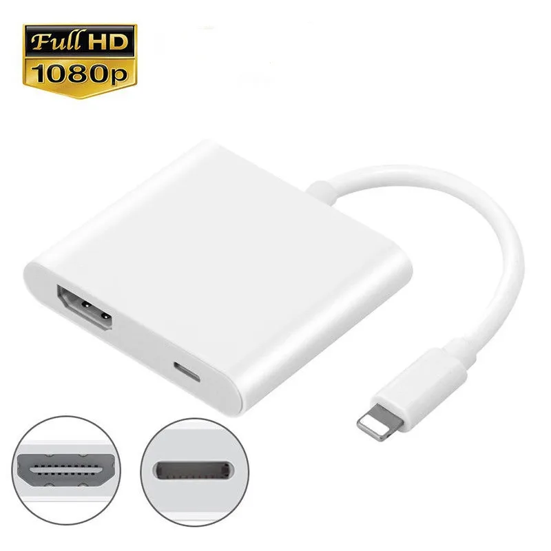  Doitop Adattatore Av Digitale per Ios per Hdmi 1080P Audio Hd Video Converter Cavo per Iphone Ipad 