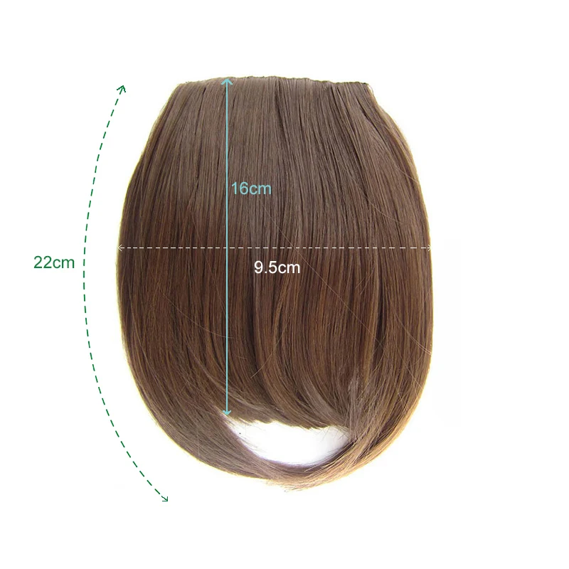 Прямые передние волосы челка синтетический блонд аккуратные Поддельные парик с челкой для женщин Delice