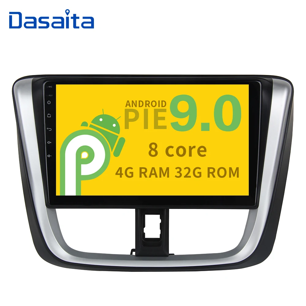 

Android 9.0 Octa Core Car Stereo for Toyota Vios Yaris 2017 with 10.2" IPS Touch Screen Bluetooth GPS Navigator 1 din 32G ROM