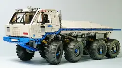 2019 MOC RC power function Technic Tatra Tow Truck T813 8x8 MOC-27092 Строительные блоки Набор игрушек развивающий детский подарок на день рождения