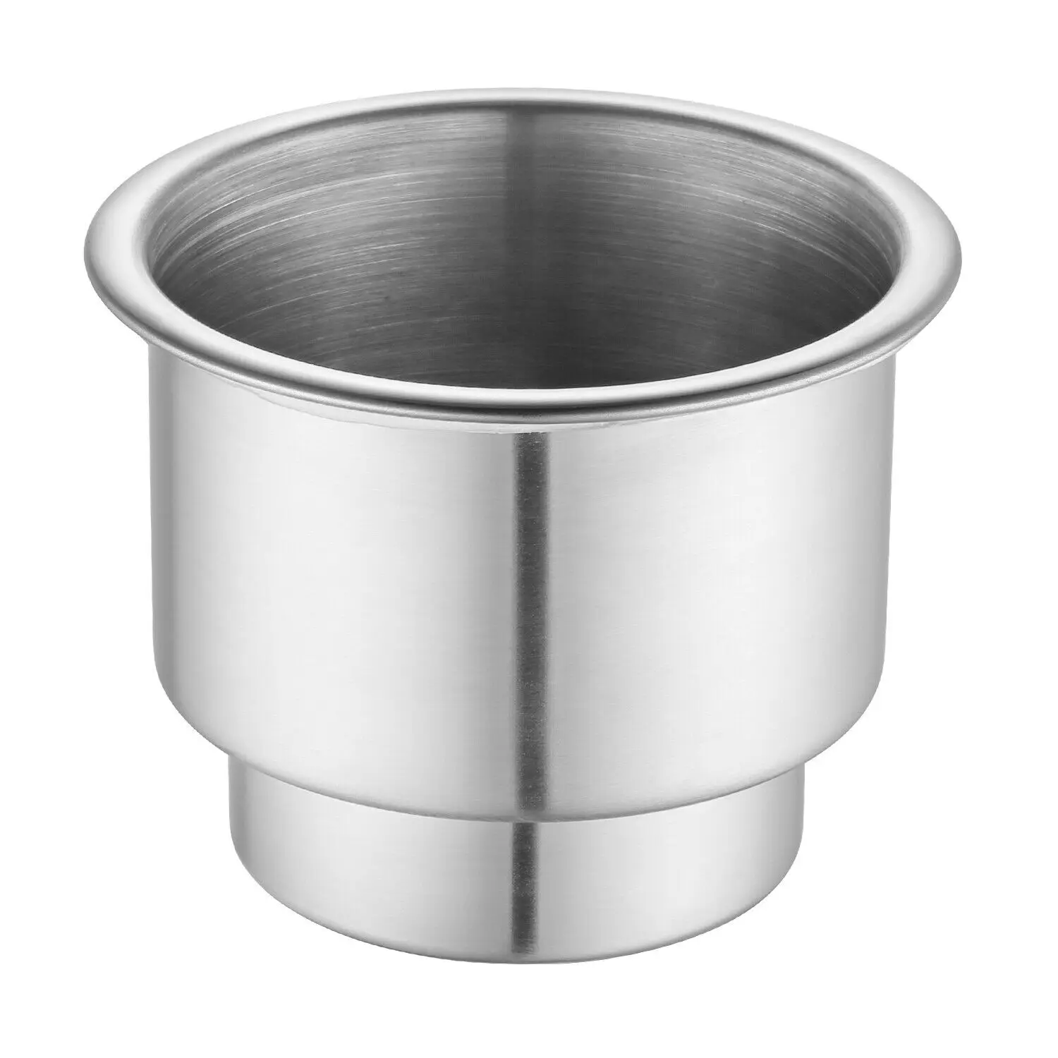 1 Pcs 304 Stainless Steel Cup Drink Holder with Drain for Boat Marine Camper RV