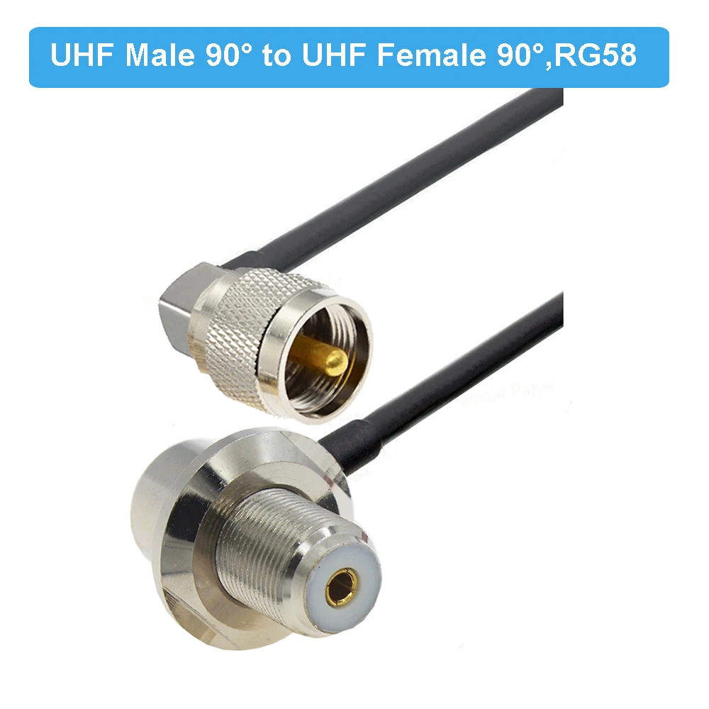 angulo reto para antena movel carro cabo coax 50 ohm 05