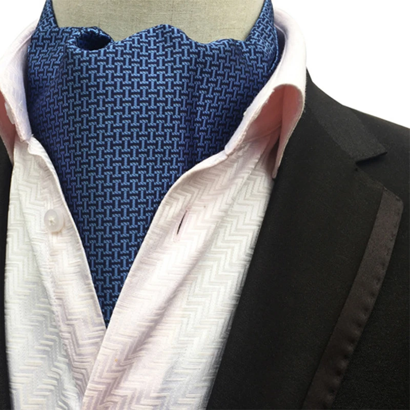 Men Jacquard Vintage Neck Ties Silk Paisley Polka Scarves Cravat Gentleman Ties