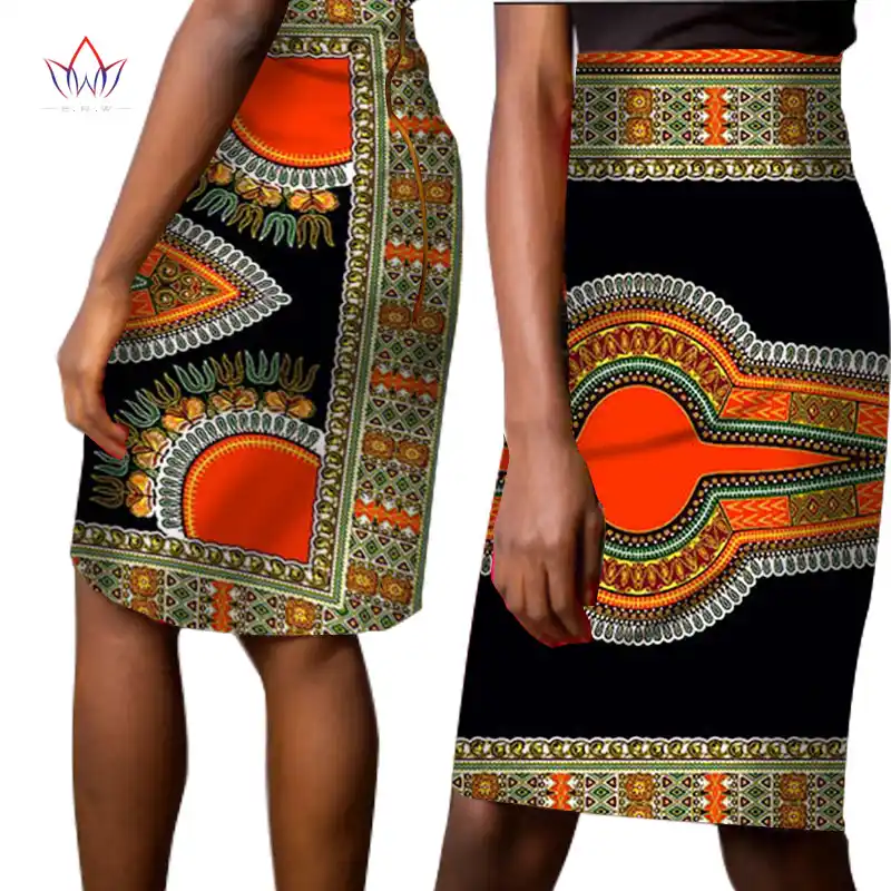 african print pencil skirt plus size