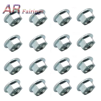 

16 Piece New Flange Locking Lug Nuts Wheel Stud of M10-1.25 Thread Pitch For Honda Rancher 420 4x / any typical Adult ATV QUAD