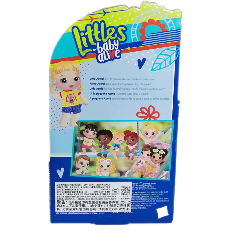 Детская кукла Hasbro Littles Baby Alive милая силиконовая Reborn реалистичные виниловые