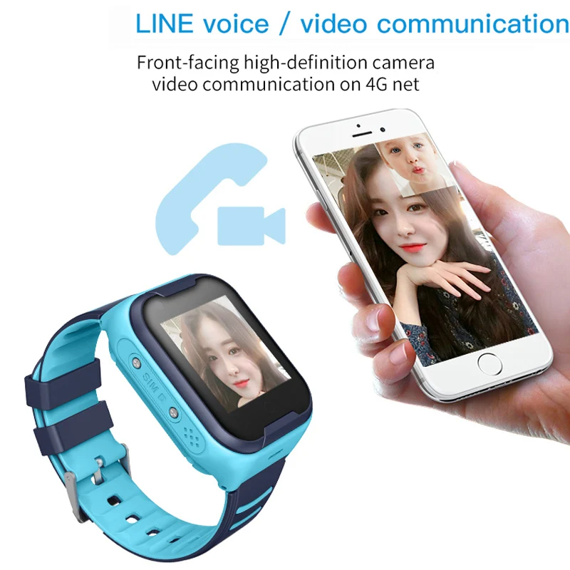 Kids Smart Watch Kids 4G Wifi GPS Tracker Child Watch Phone Digital SOS Alarm Clock Camera Phone Watch for Children PK Q90