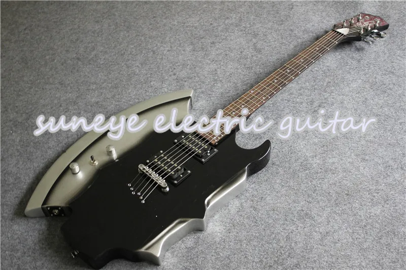 

New Arrival Custom Left Handed Electric Guitar Cort AXE Style Electric Guitars Chrome Hardware DIY Guitar Kit Available
