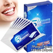 5D Gel Teeth Whitening Strips White Tooth Dental Kit Oral Hygiene Care Strip For False Teeth Veneers Dentist Seks Whiten Gel