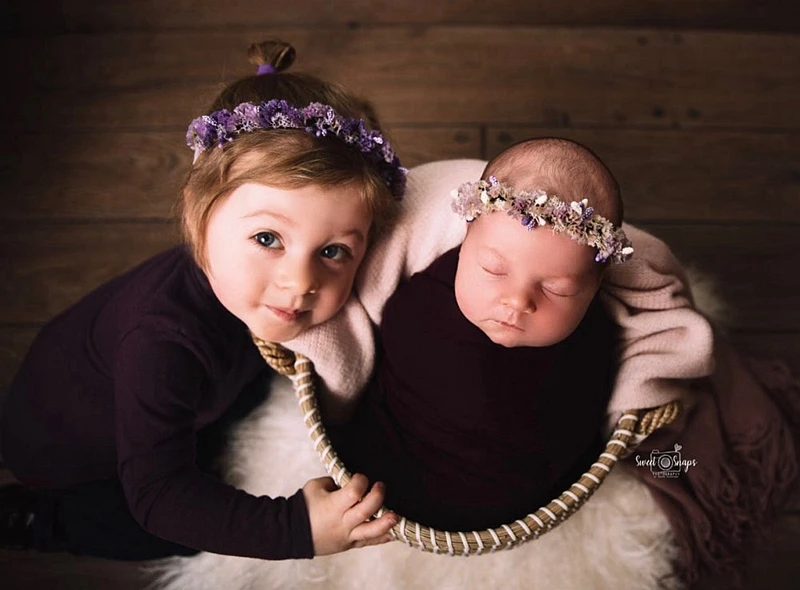 

Newborn Photography Props Baby Headwear Flower Headband Infant Shoot Accessories Studio Creative Hair Band Sweet Headdress