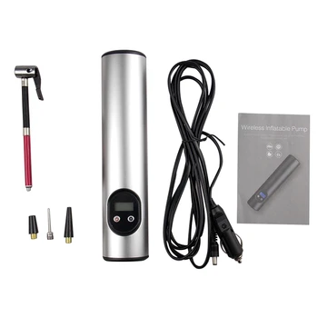 

SEWS-Car Inflatable Pump Portable Car Air Pumps Electric Tire Inflator Car Bike Digital Tire Inflator Pump No Built-In Battery