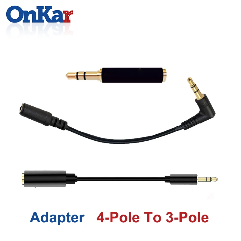 Cable Adapter Audio TRRS Stereo ONKAR Male-To-Female