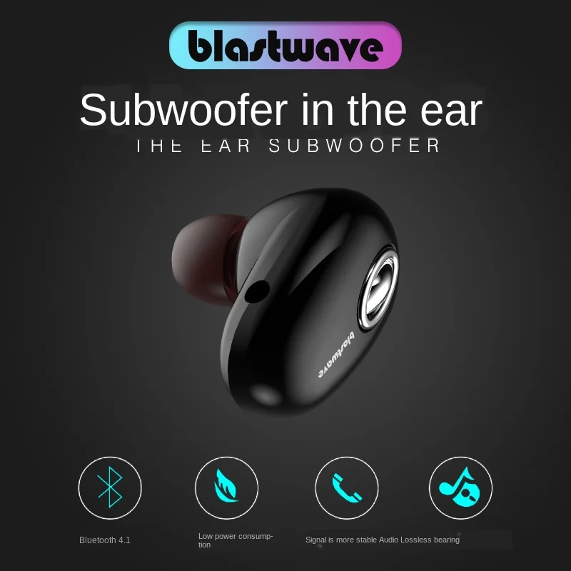 

Mini Wireless Bluetooth Earphone V5.0 Stereo in-ear Headset with Mic Sports Running Earbuds Earphones for Samsung Huawei Xiaomi