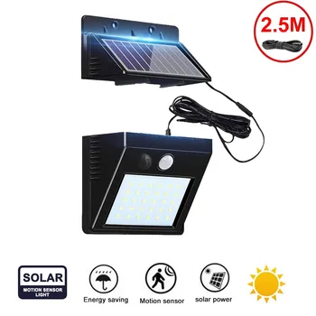 

LED Motion Sensor Wall Light Waterproof 30 LED Wall Light Solar Powered LED PIR Sensor Lamp for Walkway Fence Garden indoor home