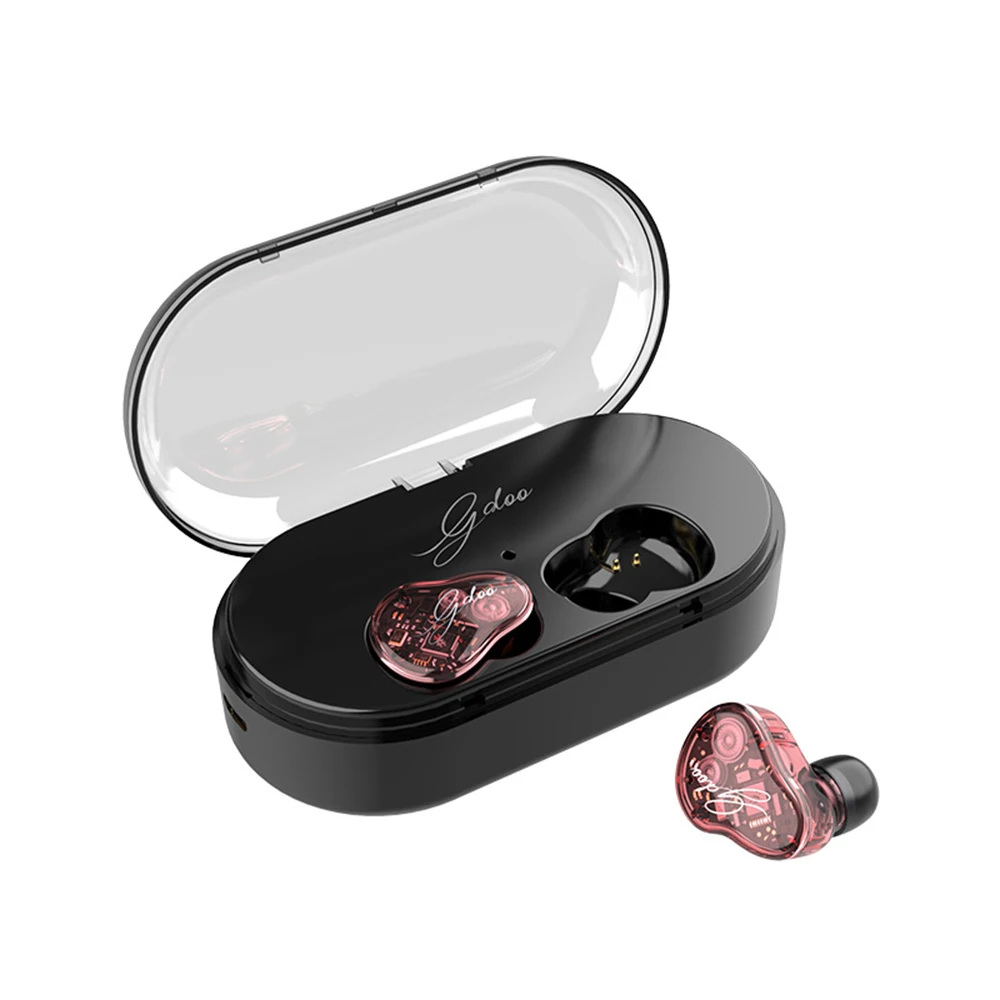 Z6 TWS Bluetooth 5.0 Earphone HiFi Bass Headset Graphene Smart Touch Dual Dynamic Driver IPX7 Waterproof In-Ear phone