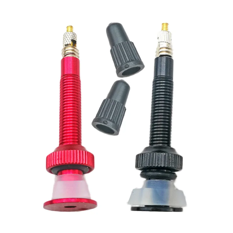 1 Pair 40mm Mountain Road Bike Bicycle Aluminium Alloy Split Vacuum Tire Nozzle freely active bottom plastic parts