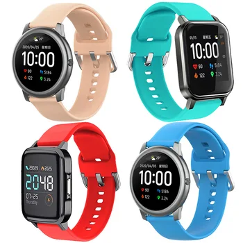 

Silicone Strap for Xiaomi LS02 watch band Xiaomi haylou silicone watch band LS05 watch band LS01 wrist strap Solar Replacement