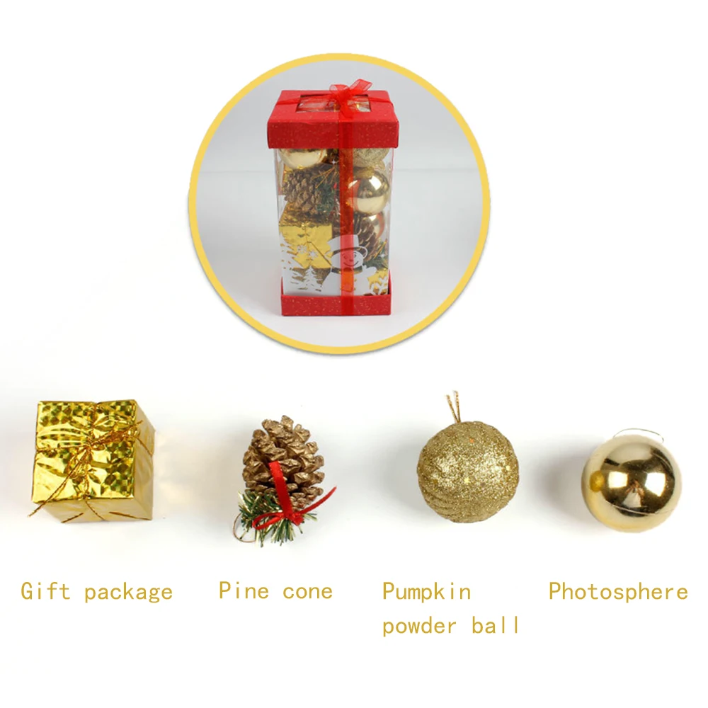 

Pine Cone Christmas Ball Pendant Set Christmas Tree Drop Ornaments Xmas Pendant Hanging Ball Decorations Crafts Miniatures