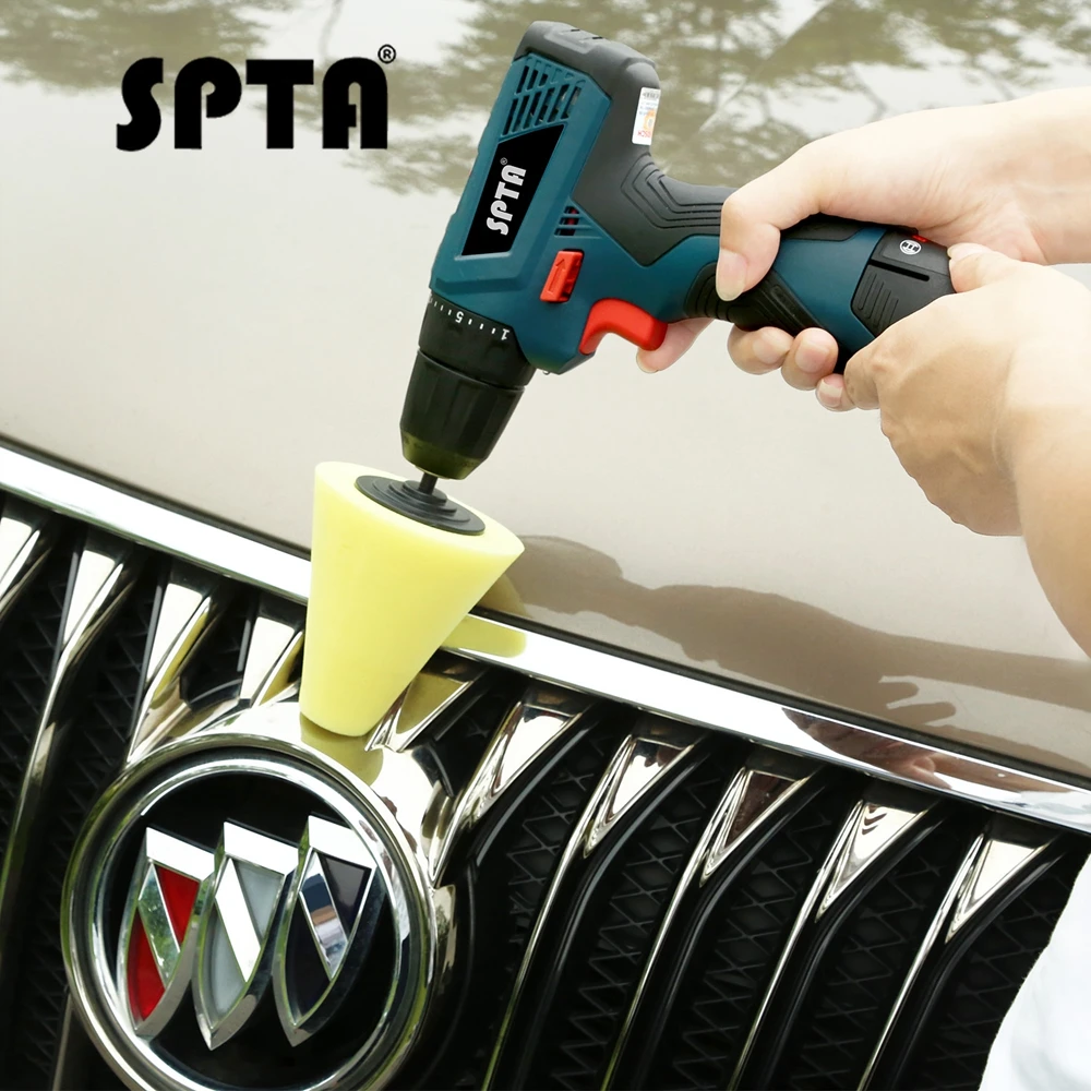 SPTA Губка для полировки автомобильных колес используемая электрической дрели 3