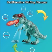 Walking Electric Dinosaur Robot Toy 47CM Water Spray Profection Walk Lay Egg Make Sound Effect With Light Walking Dinosaur Toy 2