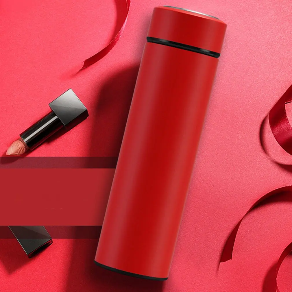 500ml LED display Intelligent Temperature Measuring Cup double vacuum cup gift custom Vacuum Flask Stainless Steel