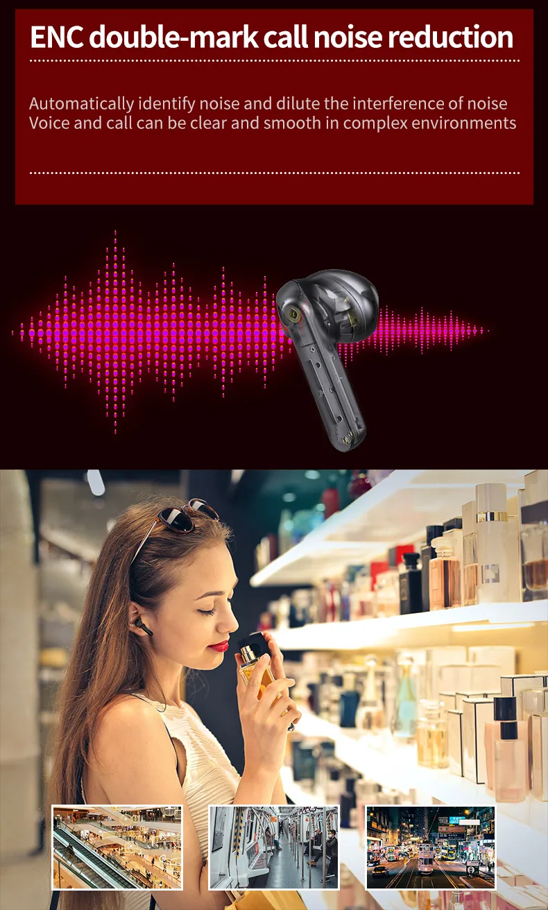 Y6 TWS Sports Gaming Headphone E-sports BT 5.0 Headset Designed for Gaming with A Microphone 6D Surround Sound Dual-mark Call - ANKUX.COM