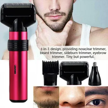 

3 In 1 Men Electric Hair Cut Clipper Beard Shaver Machine Nose Trimmers Set Maquina De Cortar Cabelo Home Mini Hairdresser