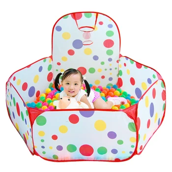

Play House Indoor and Outdoor Easy Folding Ocean Ball Pool Pit Game Tent Play Playpen Ball Hoop Outdoor Playhouse Children Toys