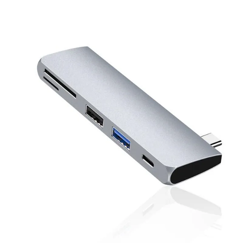 USB адаптер type C USB-C концентратор устройство для чтения карт SD TF PD type-C док-станция для macbook samsung huawei ПК ноутбука