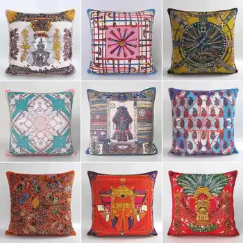 

Newest Cushion Cover Lovely Promotion Colorful Pillowcases Velvet Customize Size House Decor European Design