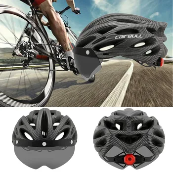 

Cairbull Bike Helmet Cover With LED Lights Breathable MTB Road Mountain Cycling Bicycle Helmet Men Women Capaceta Da Bicicleta