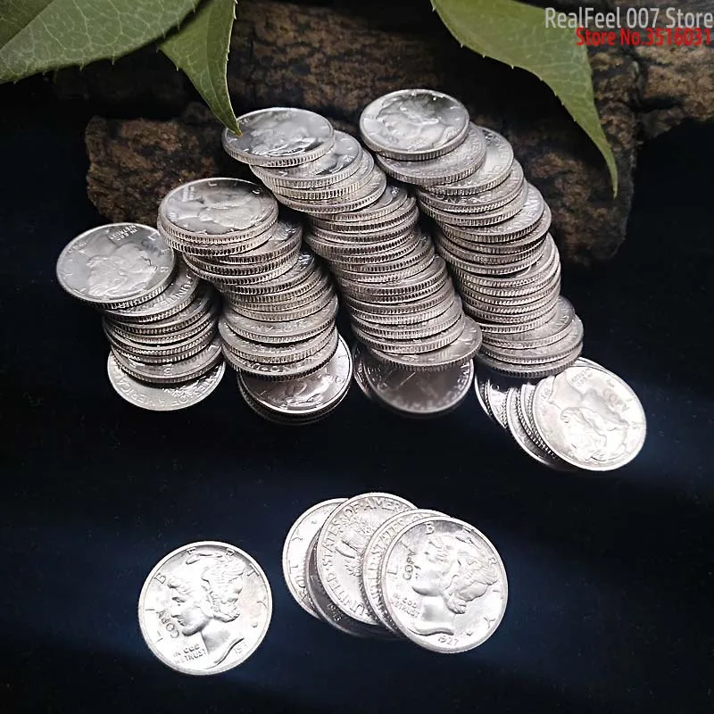 76 шт США Монета Реплика 1916-1945 ртутный столб монеты разные годы 2,5 г монеты