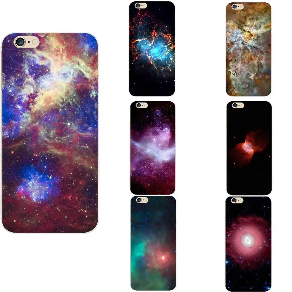 For iPhone 6 7 8 S XR X Plus 11 Pro Max Space Nebula Universe Theme TPU Phone Cases Silicon Cover Photo Image | Мобильные телефоны