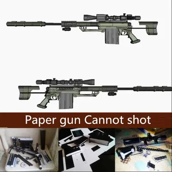 

Paper CheyTacM200 Gun Model Toys Handmade 3D DIY Material Manual Party Show Props Tide Collection Kids Gift 2174