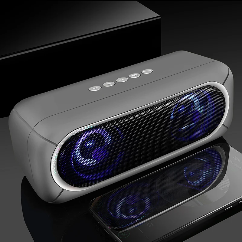 

LIGE portable Bluetooth speaker Portable Wireless Loudspeaker Sound System 10W stereo Music surround Waterproof Outdoor Speaker