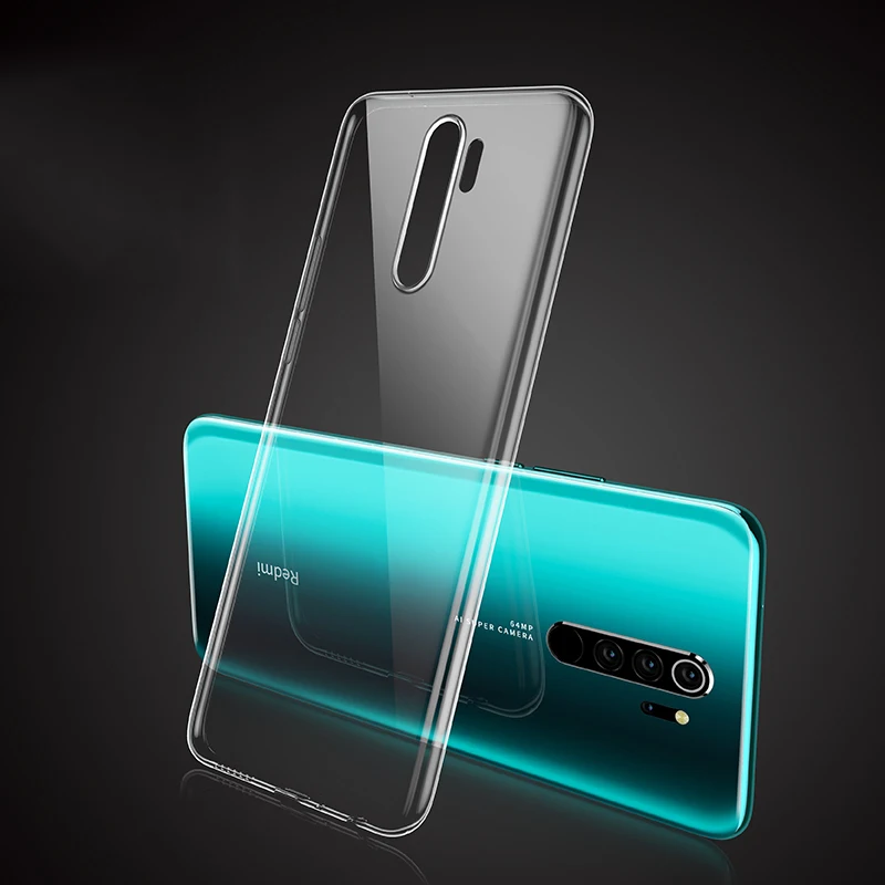 

MAKAVO For Xiaomi Redmi Note 8 Pro Case Transparent Crystal TPU Soft Clear Cover Case For Xiaomi Redmi Note 8 Skin
