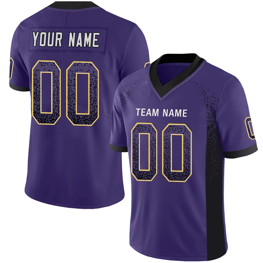 High Quality American Football Jerseys Personalized Printing Team Name Number Football Shirt Rugby Jersey for Adults/Kids