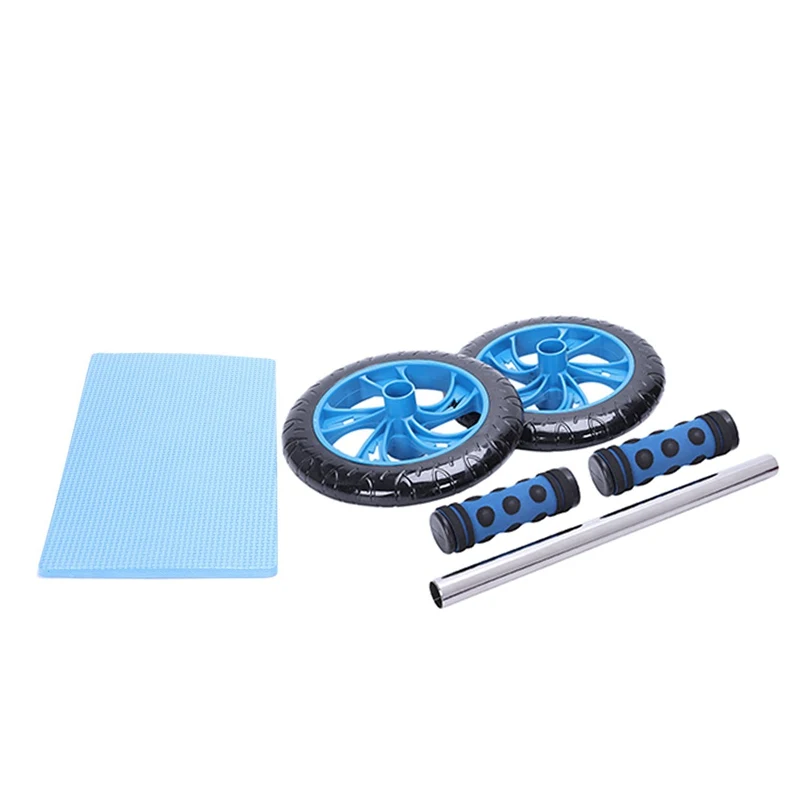 Sport No Noise Abdominal Wheel Muscle Trainer Gymnast Ab Roller With Mat Press For Exercise Fitness Machine Workout