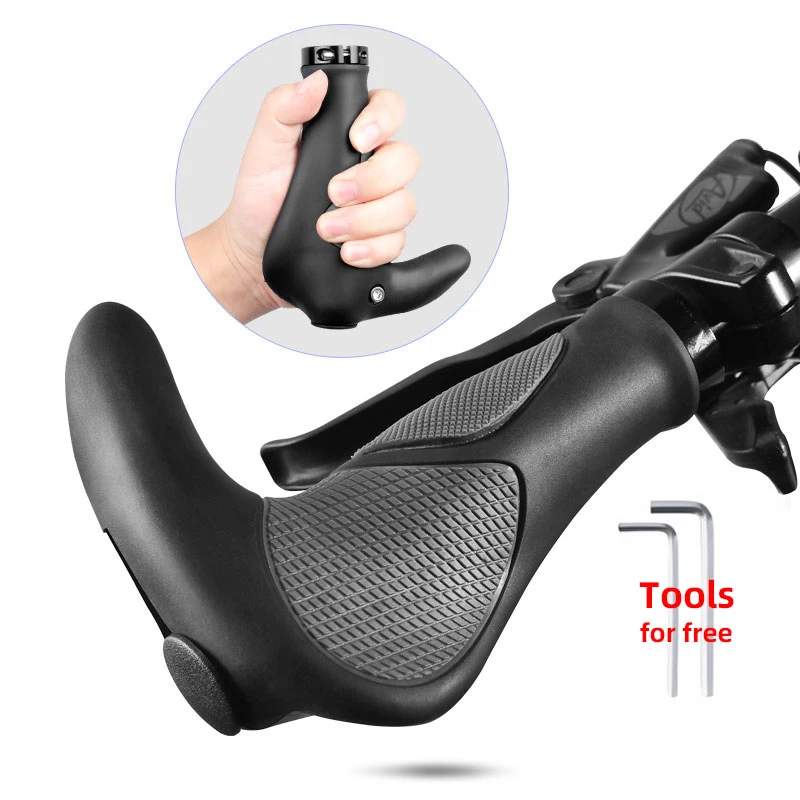 Grip Handlebar-Grips MTB Mountain-Bike Cycling Integrated-Rubber-Handle TPR