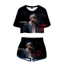 Salute to Hip hop Rapper Youngboy Never Broke/комплект из двух предметов с 3D принтом женская модная повседневная футболка для девочек + шорты, одежда