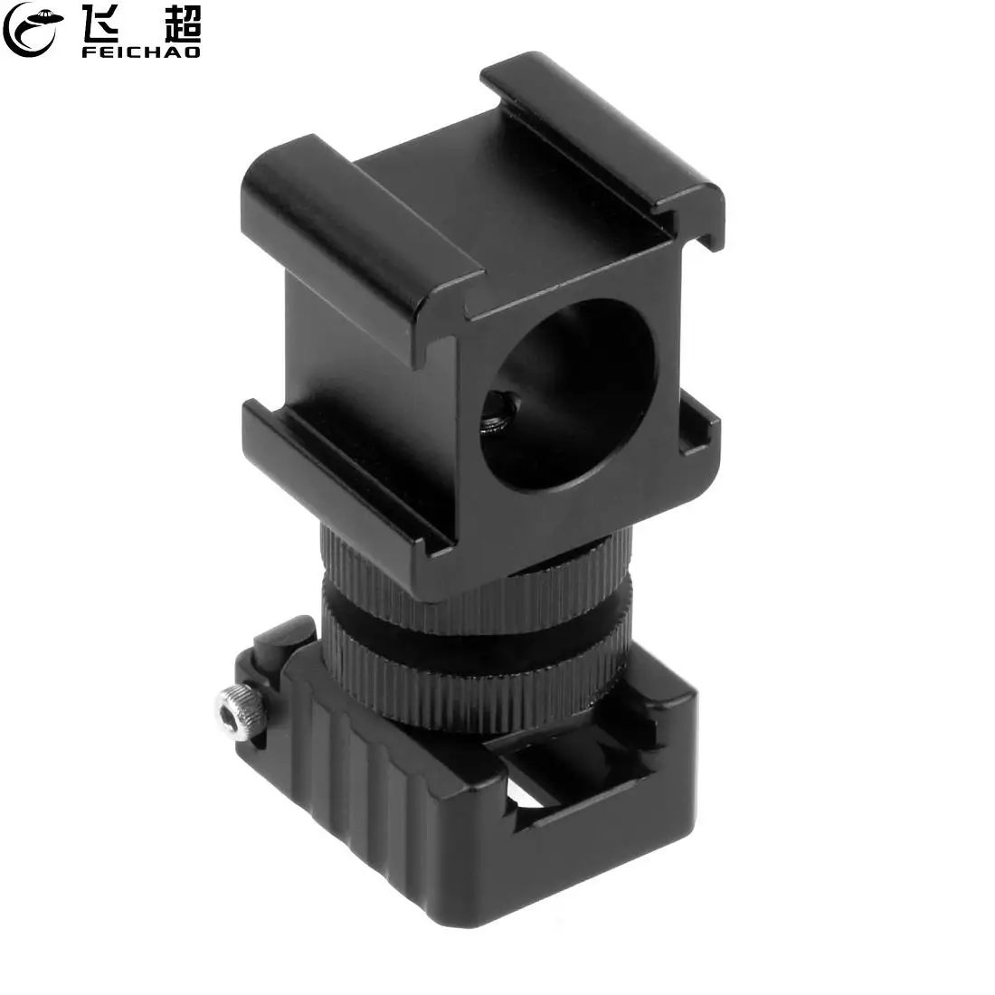 3in1 Cold Hot Shoe Adapter 1/4 Base Mount Microphone Monitor Stand