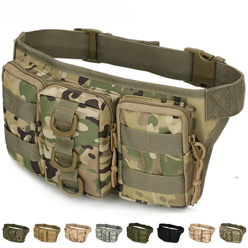 Tactical Men Waist Pack Hiking Waist Bag Outdoor Hunting Sports Bags Climbing Camping Tactical Package