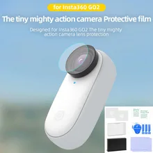 Aliexpress - Tempered Glass Camera Lens Screen Film Protector for Insta360 GO 2 Thumb Camera Anti-Scratch PET Soft Film Protective Accessory
